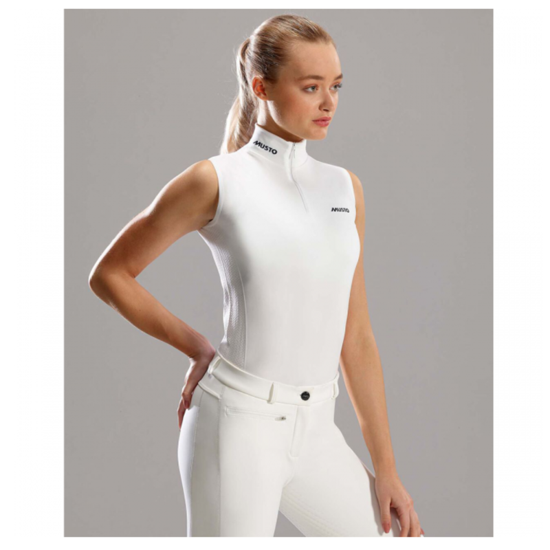 Musto Women's Performance Sleeveless Stock Shirt - White-2